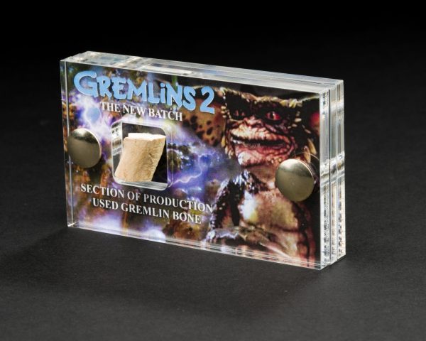 Gremlins 2 - Production Used Gremlin Bone - Mini Display - Movie Prop with COA