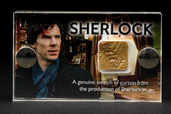 Sherlock Holmes - Screen Used Curtain Swatch TV Prop Mini Display with COA - Image 2