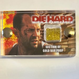 Die Hard With A Vengeance Section of Gold Bar Prop Piece Mini-Display with COA