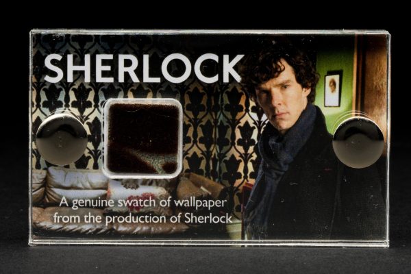 Sherlock - Wallpaper Swatch - TV Prop - Screen Used - Mini Display with COA - Image 3