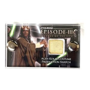 Star Wars: Revenge of the Sith – Agen Kolar Production-Used Wardrobe Costume Swatch - with COA