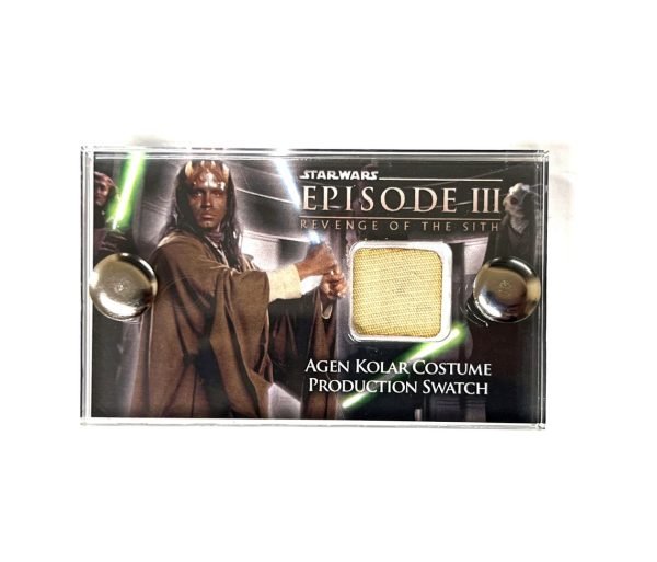 Star Wars: Revenge of the Sith – Agen Kolar Production-Used Wardrobe Costume Swatch - with COA