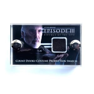 STAR WARS - Revenge of the Sith - Count Dooku Wardrobe Costume Swatch with COA