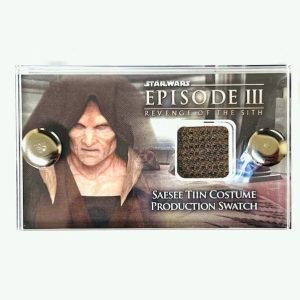 Star Wars: Revenge of the Sith– Saesee Tiin - Production Used Wardrobe Costume Swatch with COA