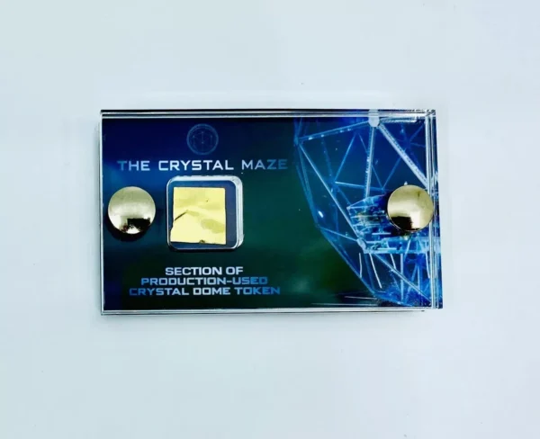 Crystal Maze Production Token Prop Piece Mini-Display with COA